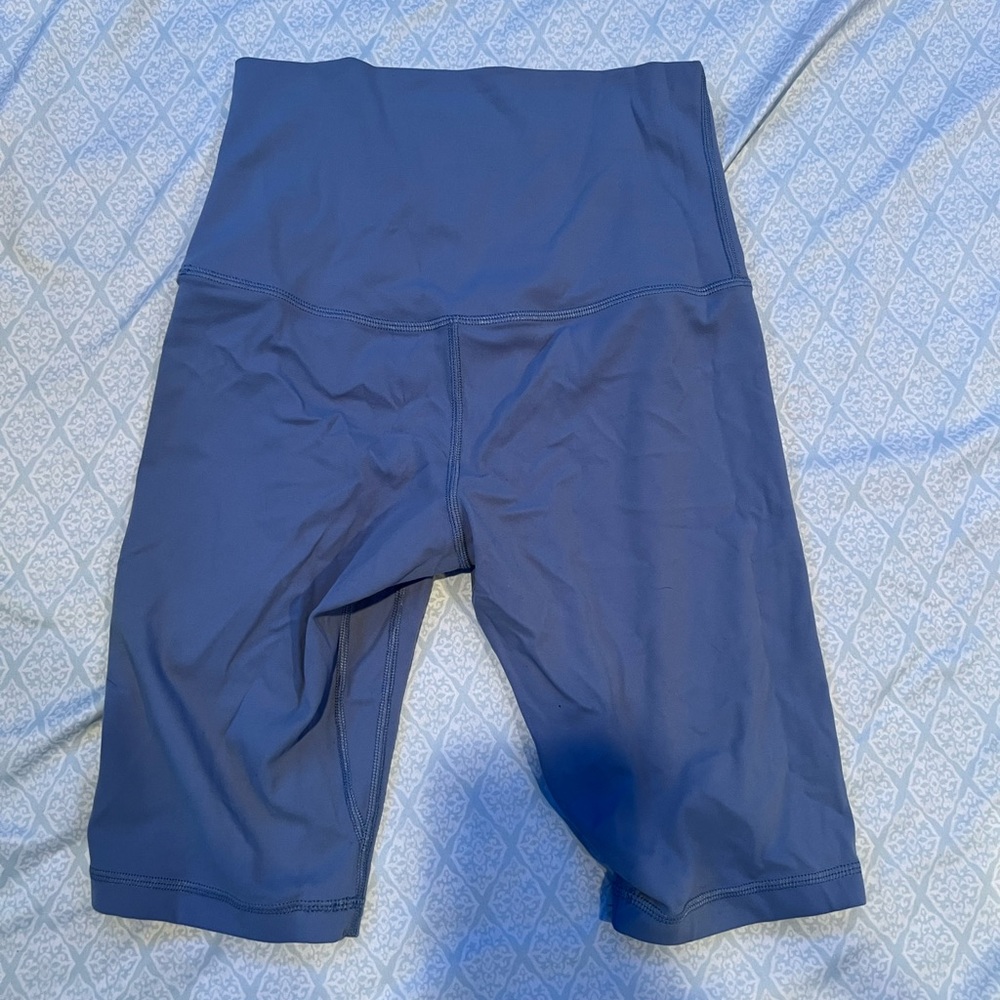 Grey blue Biker Shorts